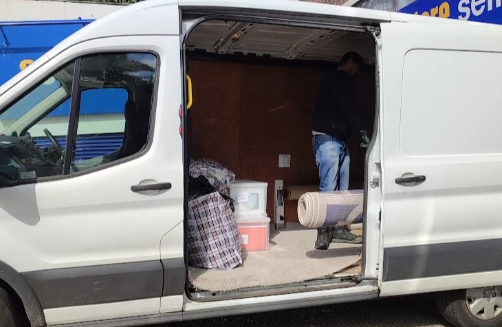 Move-on Up van on a house removal job in West London