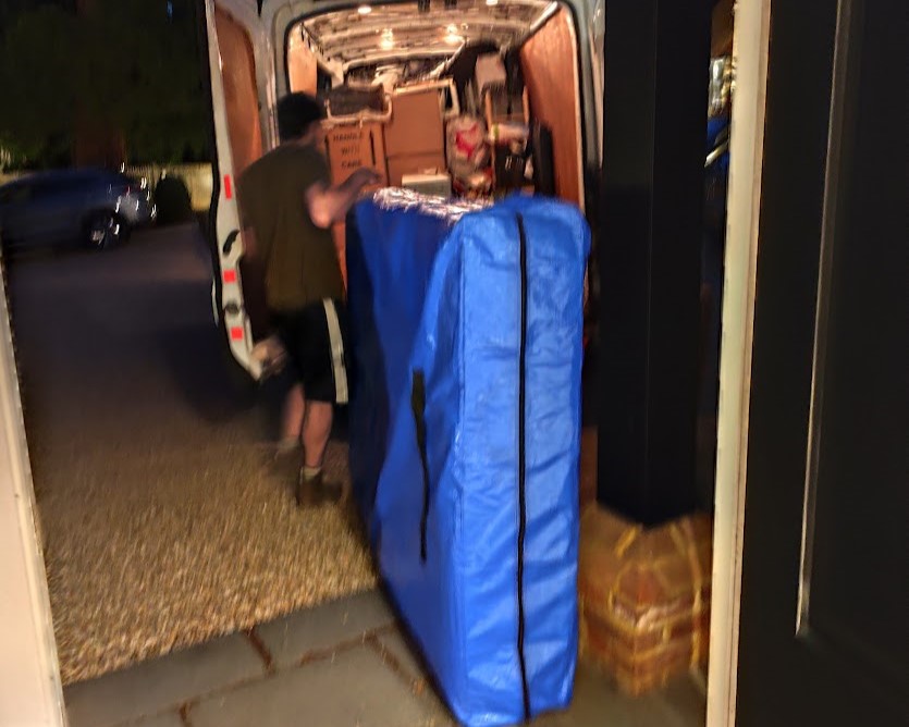 Art collection transport West London — sculpture packed with archival foam
